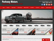 Tablet Screenshot of pkwymotors.com